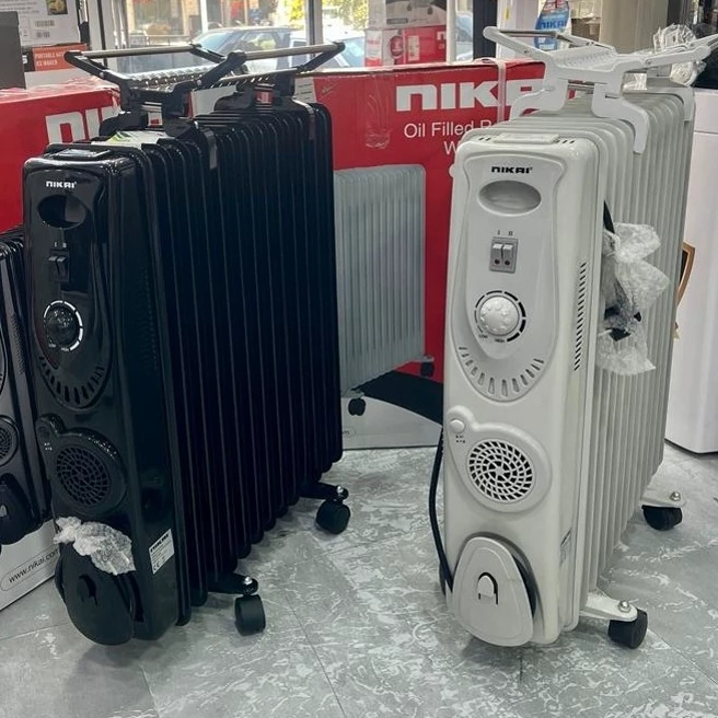 شوفاژ برقی نیکای 13 پره مدل NOH844A ،شوفاژ برقی با حوله خشک کن کد 844